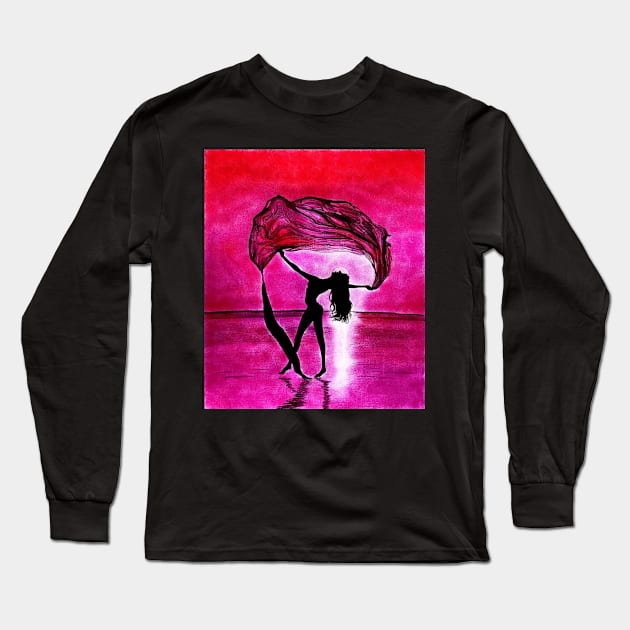 ONE WITH THE WIND Long Sleeve T-Shirt by kazartsy